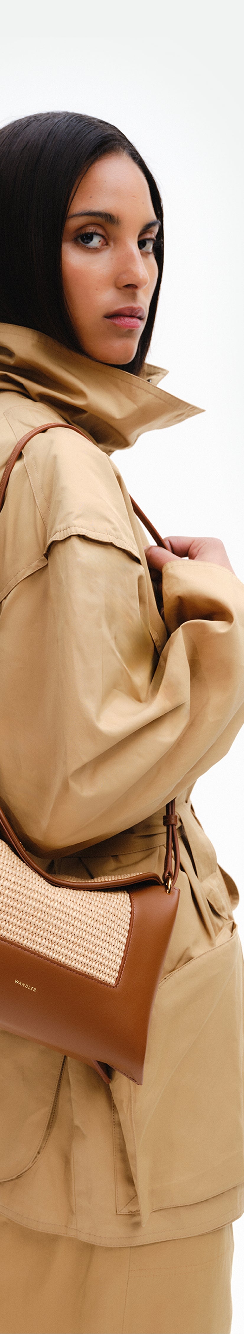 Penelope Slouch Bag - Straw / Sienna