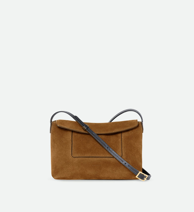 Penelope Slouch Mini - Cognac Suede
