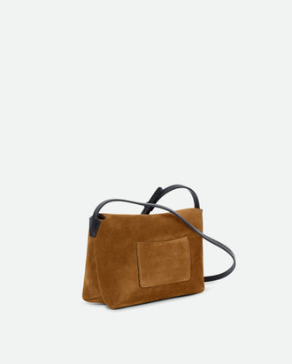 Penelope Slouch Mini - Cognac Suede