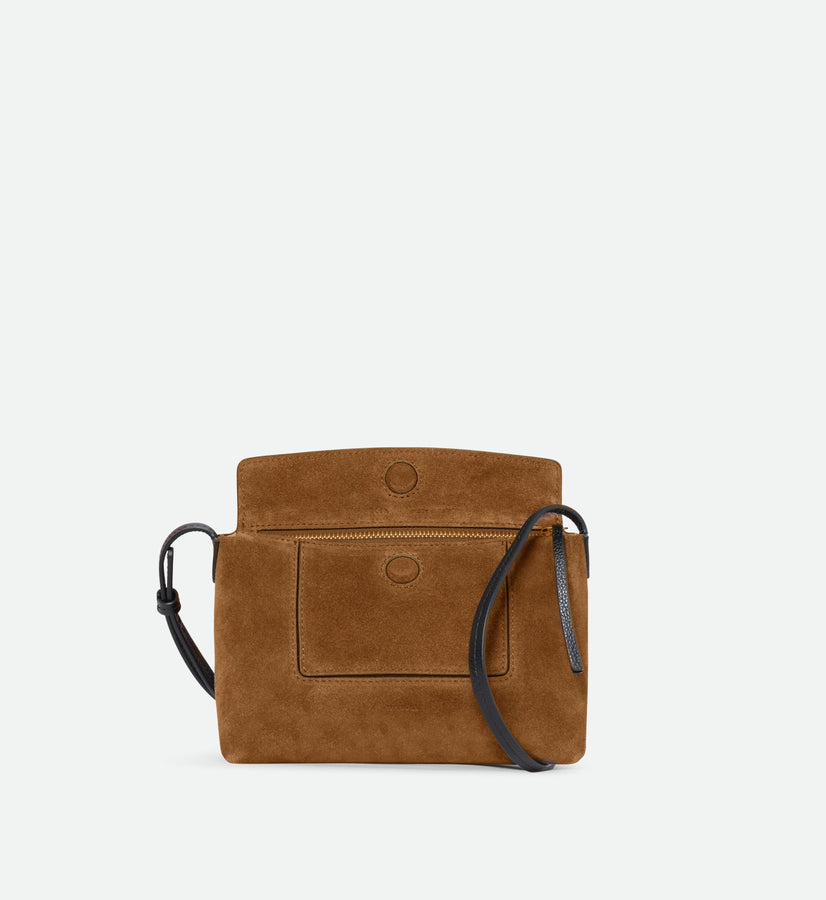 Penelope Slouch Mini - Cognac Suede