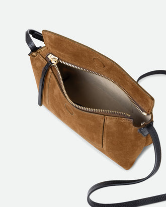 Penelope Slouch Mini - Cognac Suede