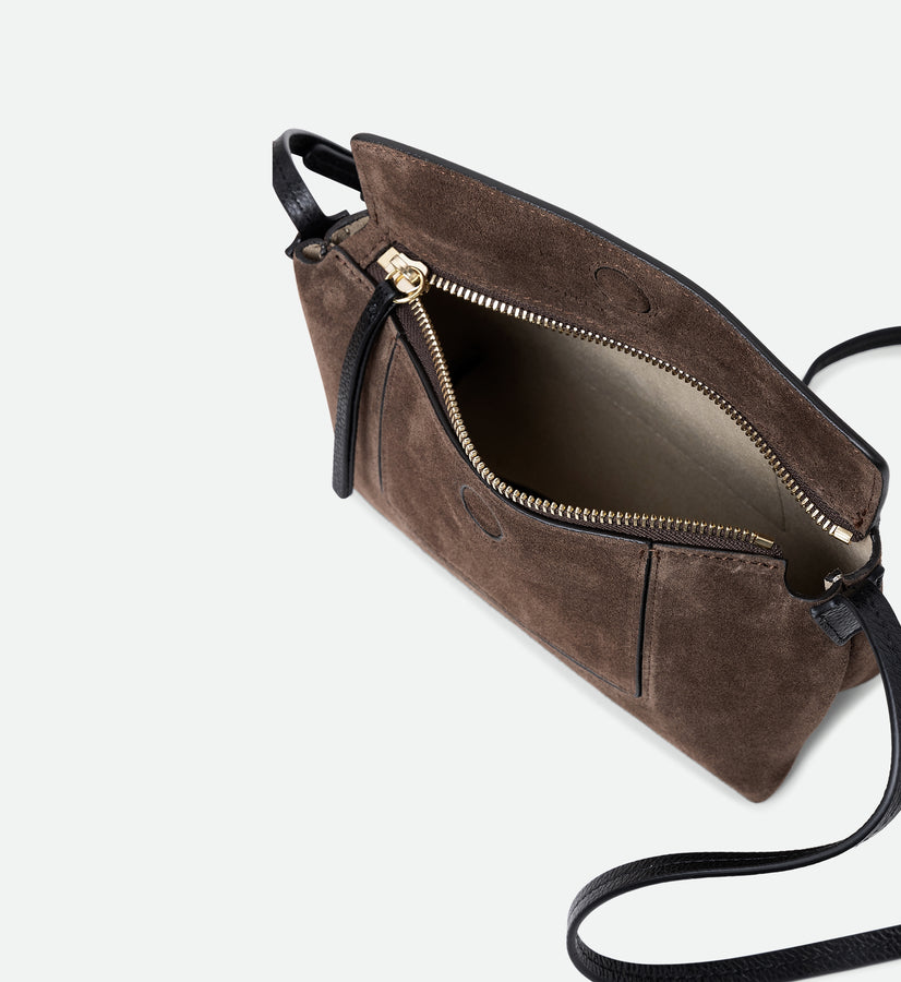 Penelope Slouch Mini - Palissander Suede