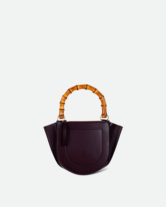 Hortensia Bag Mini - Grape / Bamboo
