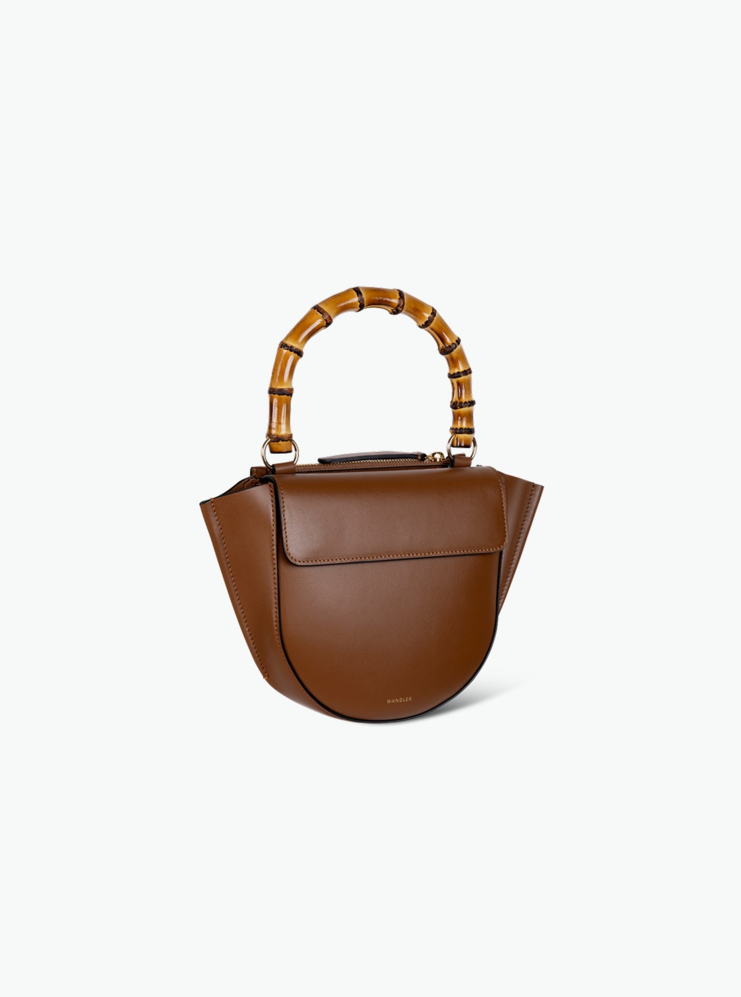 Hortensia Bag Mini - Saddle / Bamboo