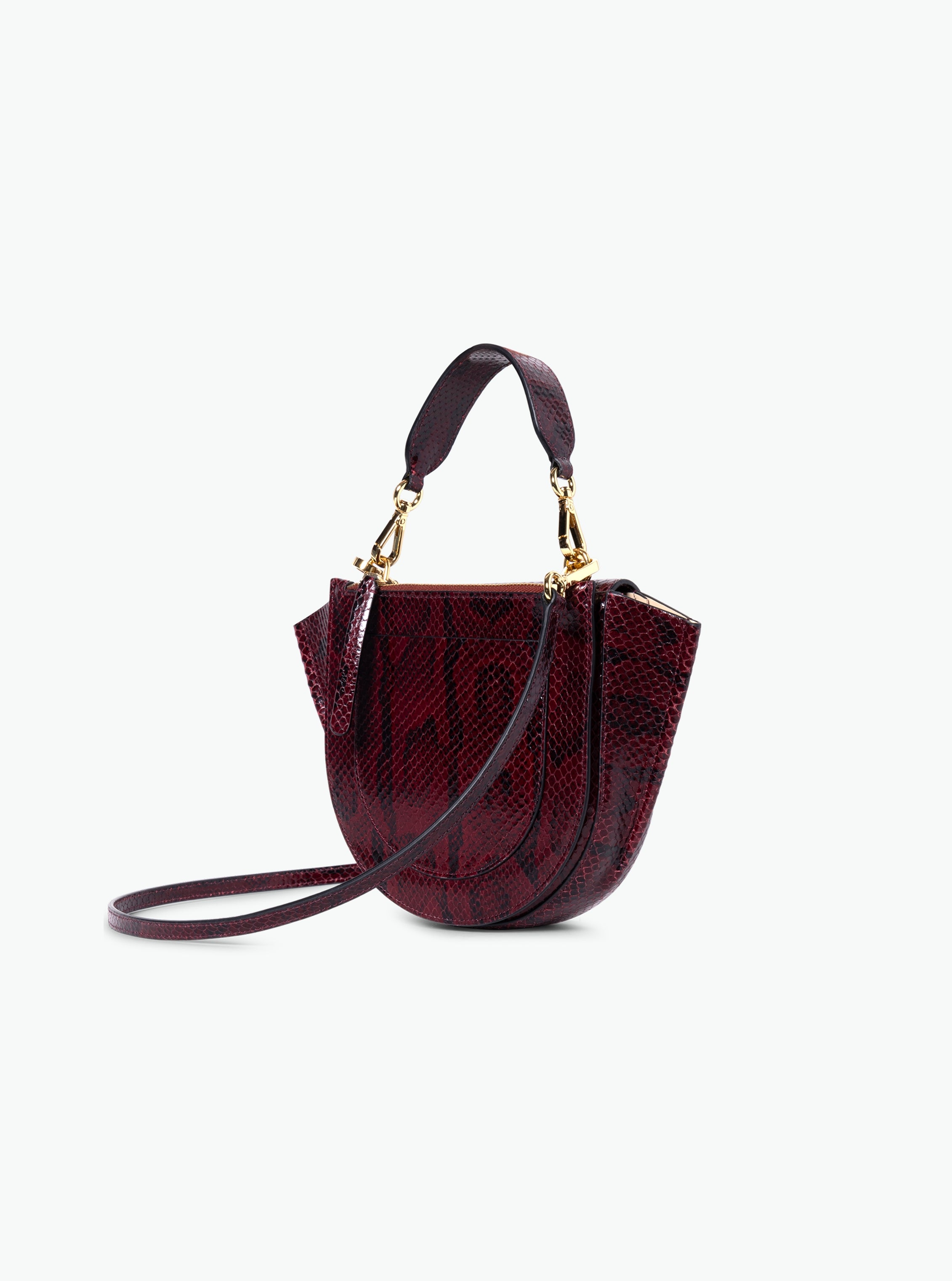 Hortensia Bag Mini - Bordeaux Python