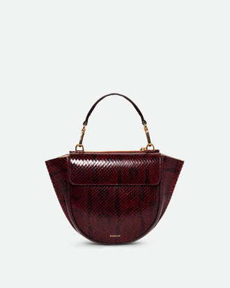 Hortensia Bag Mini - Bordeaux Python