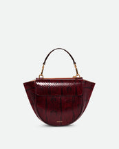 Hortensia Bag Mini - Bordeaux Python