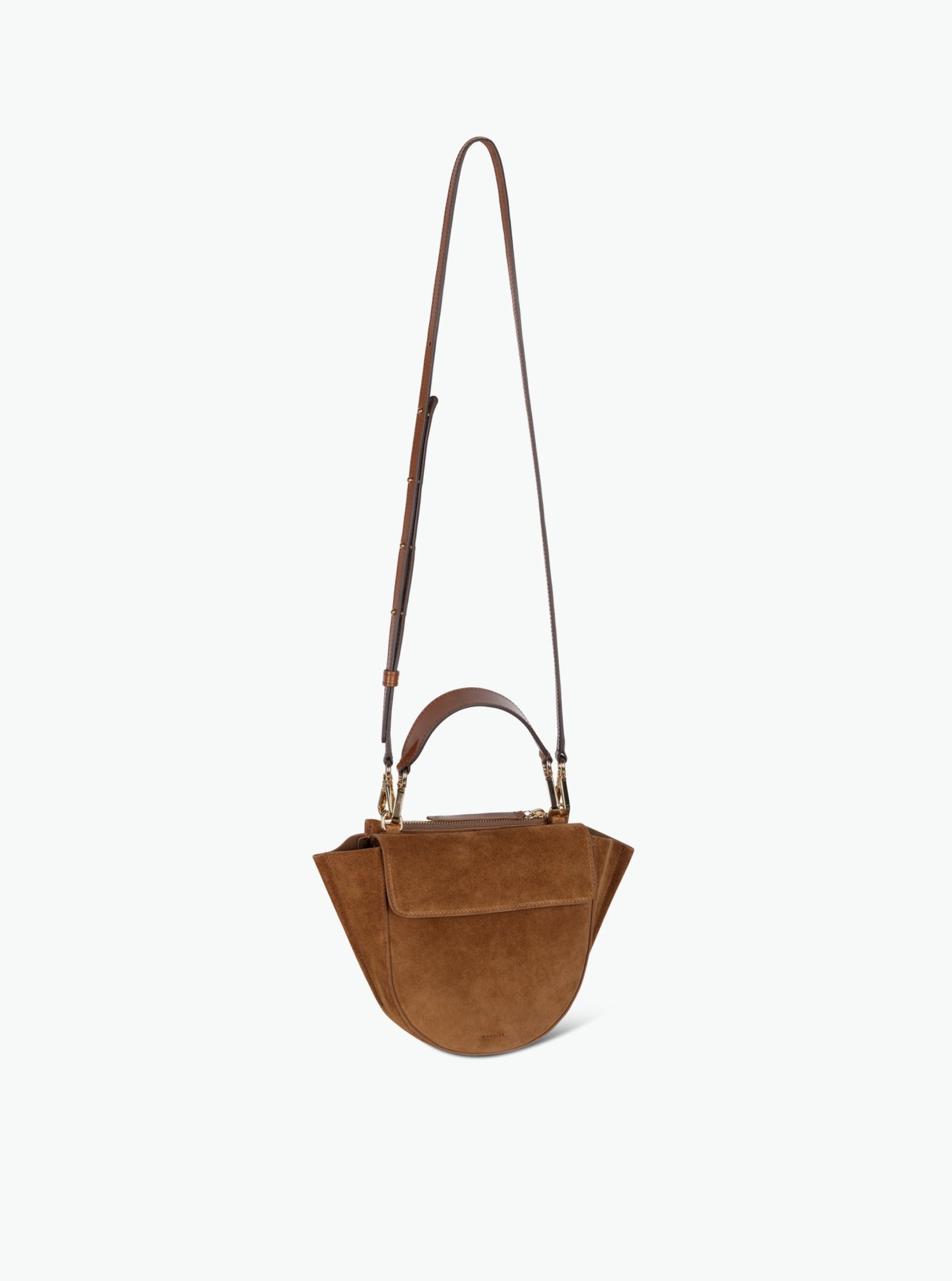 Hortensia Bag Mini - Cognac Suede