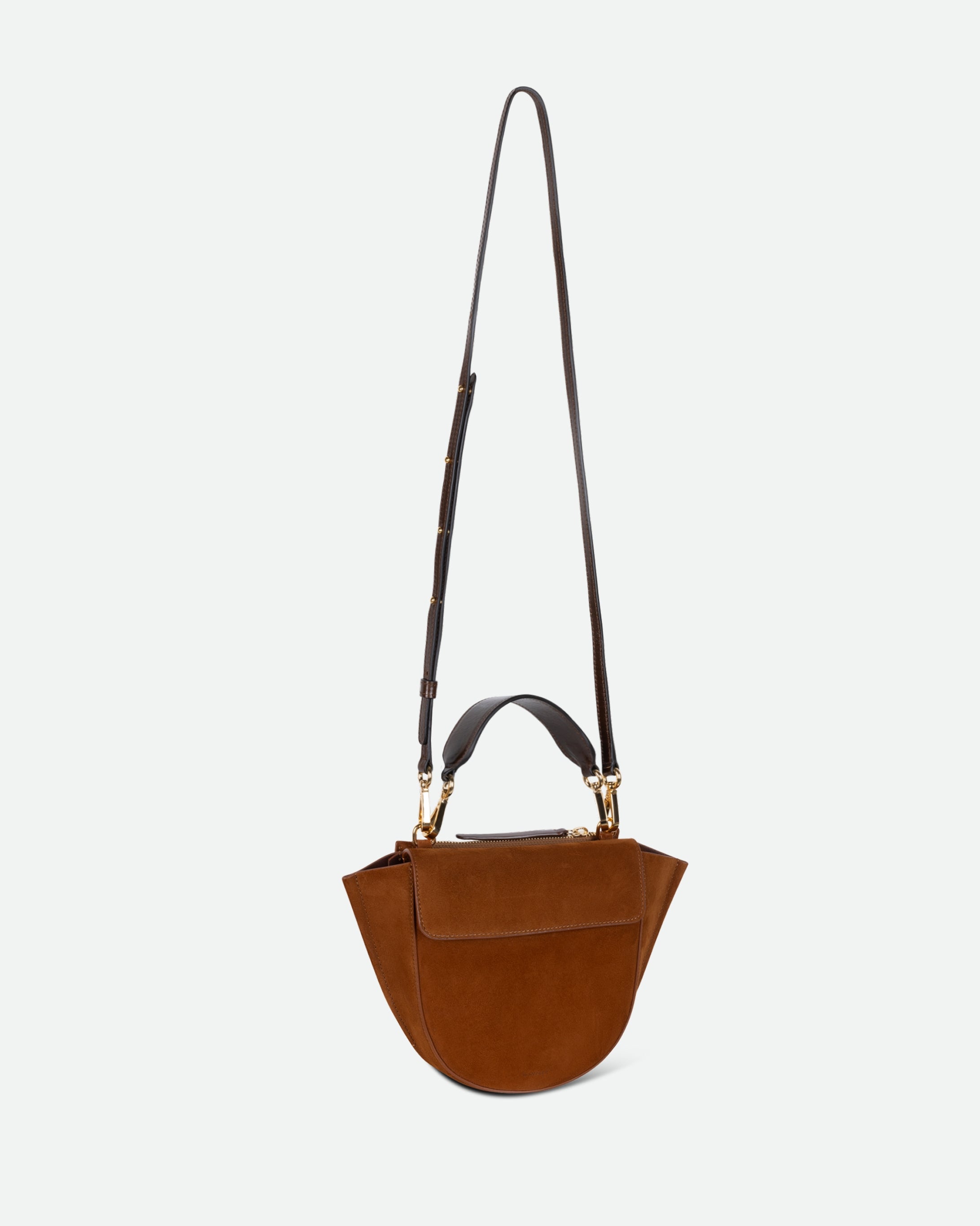Hortensia Bag Mini - Tan Suede