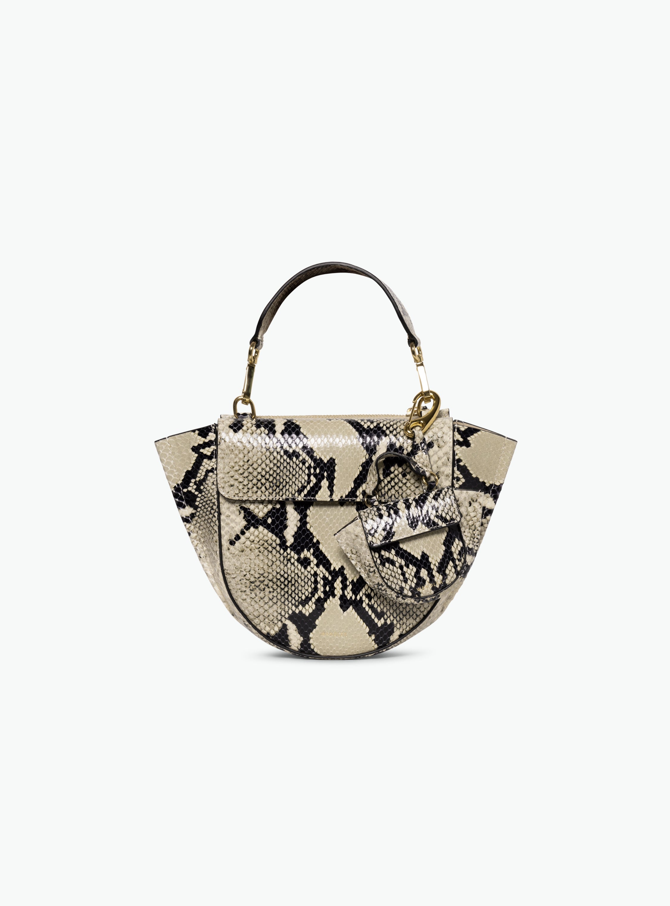 Hortensia Bag Mini - Black / White Python