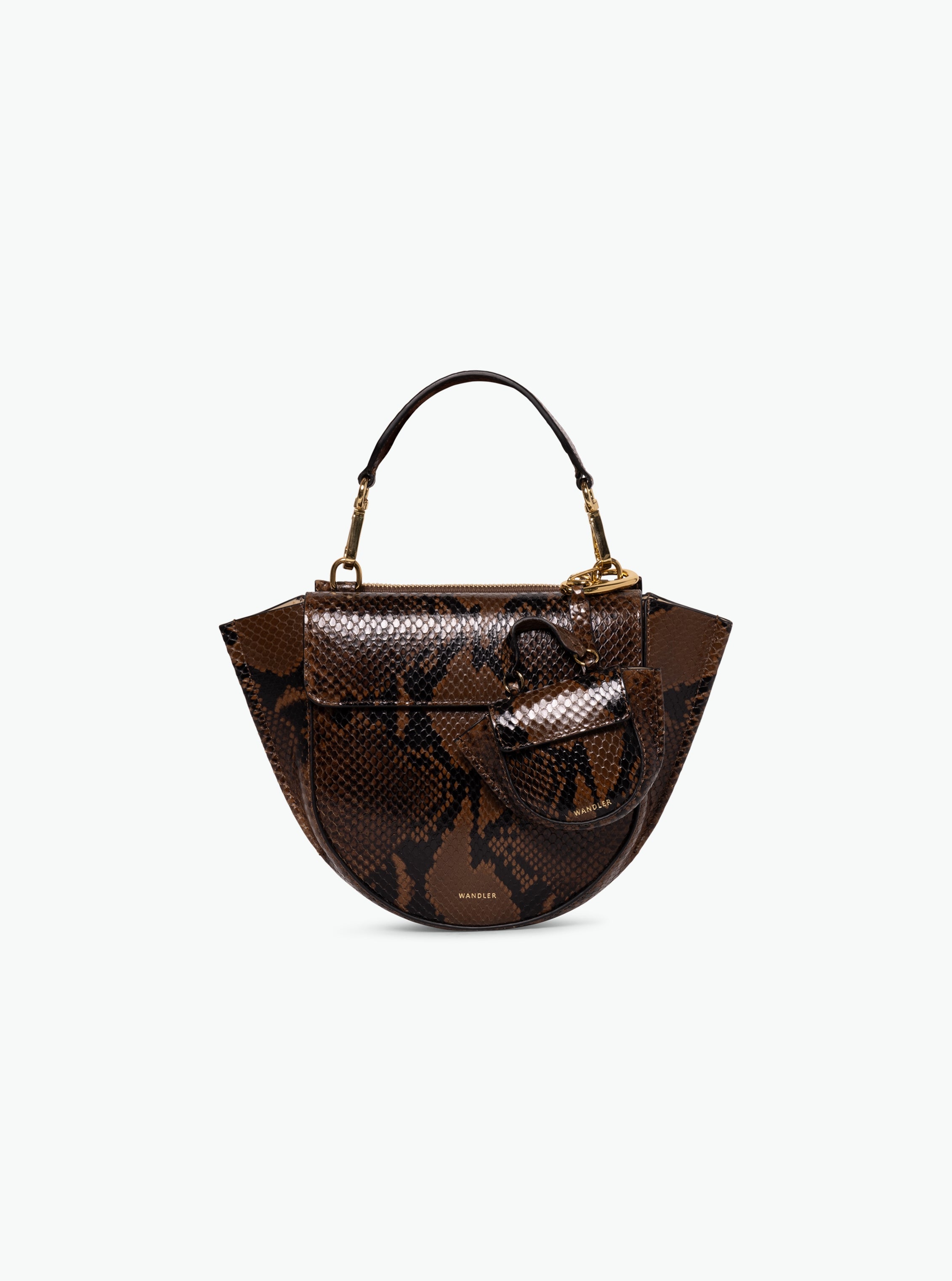 Hortensia Bag Mini - Brown Python