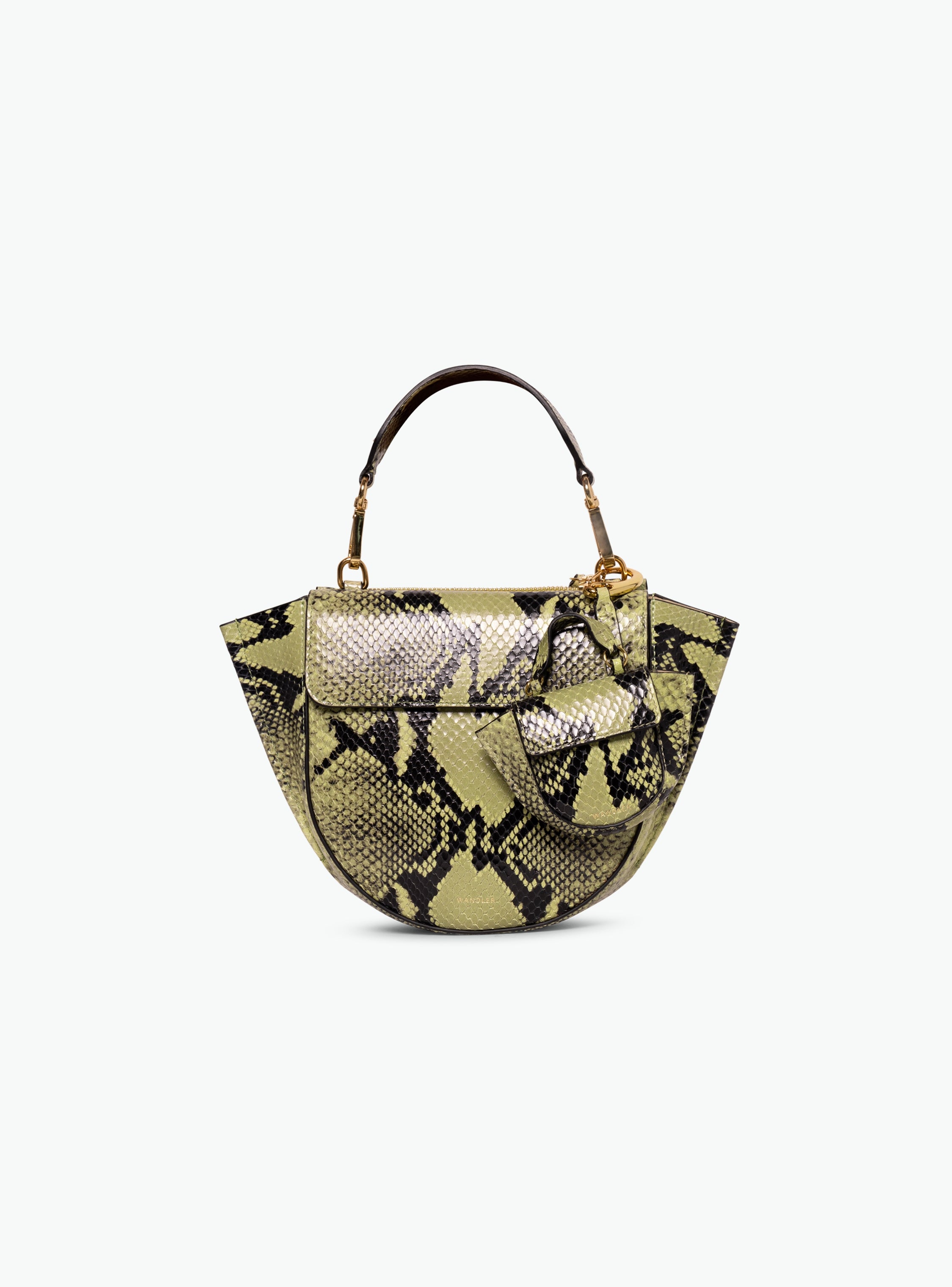 Hortensia Bag Mini - Lime Python