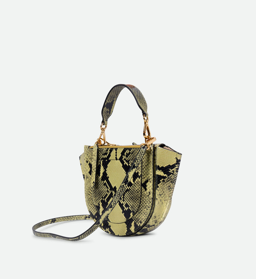 Hortensia Bag Mini - Lime Python