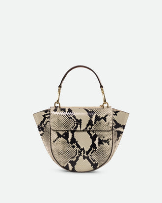 Hortensia Bag Mini - Black / White Python