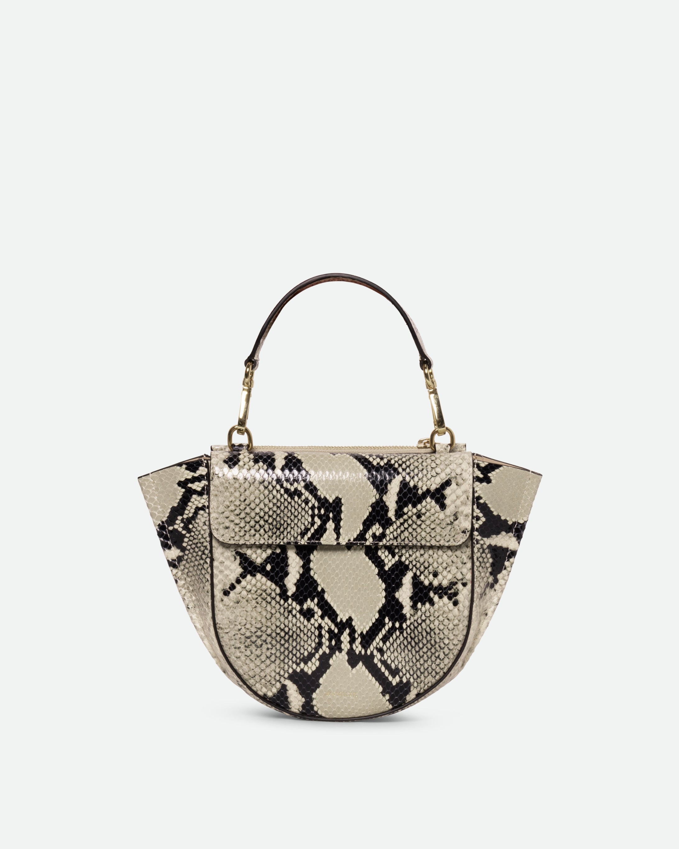 Hortensia Bag Mini - Black / White Python