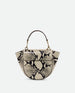 Hortensia Bag Mini - Black / White Python