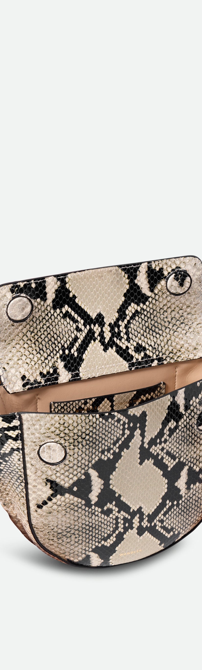 Hortensia Bag Mini - Black / White Python