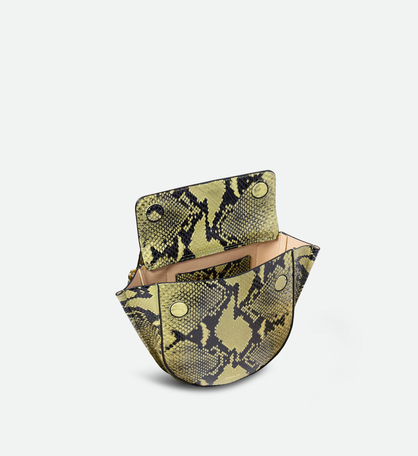 Hortensia Bag Mini - Lime Python