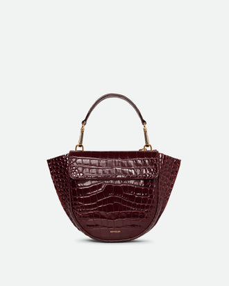 Hortensia Bag Mini - Bordeaux Croco