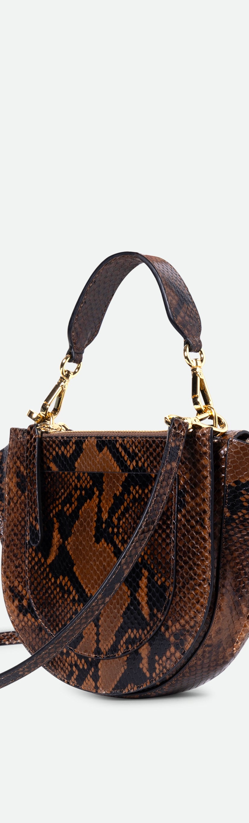Hortensia Bag Mini - Brown Python