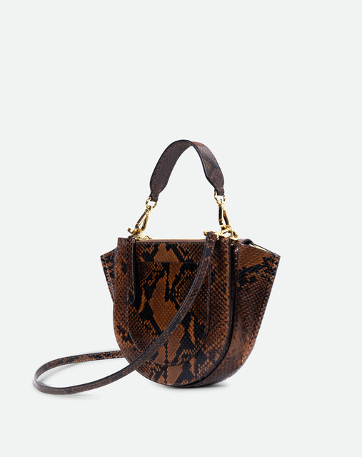 Hortensia Bag Mini - Brown Python