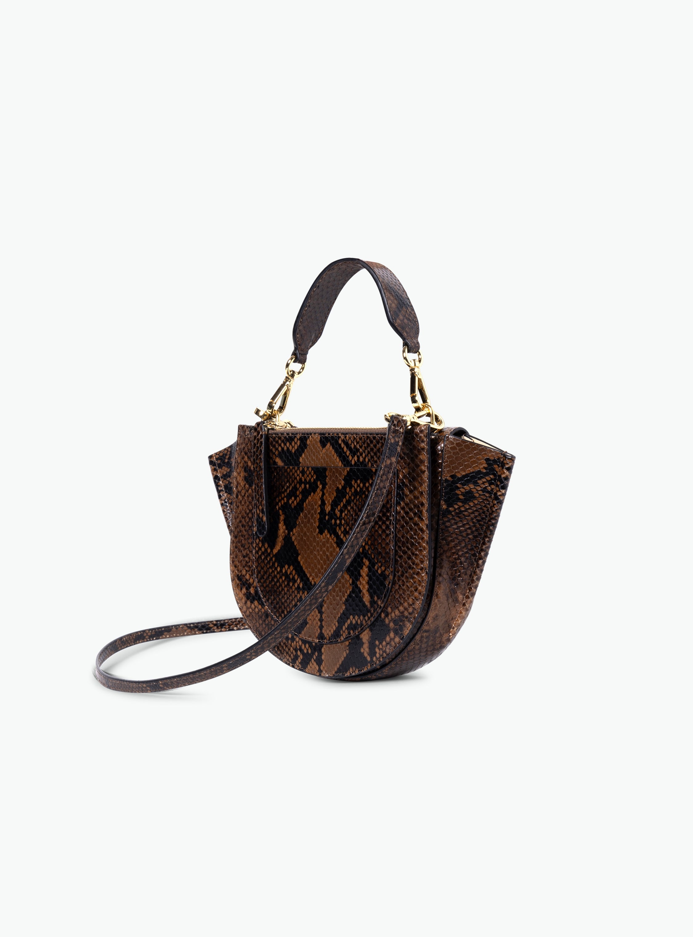 Hortensia Bag Mini - Brown Python