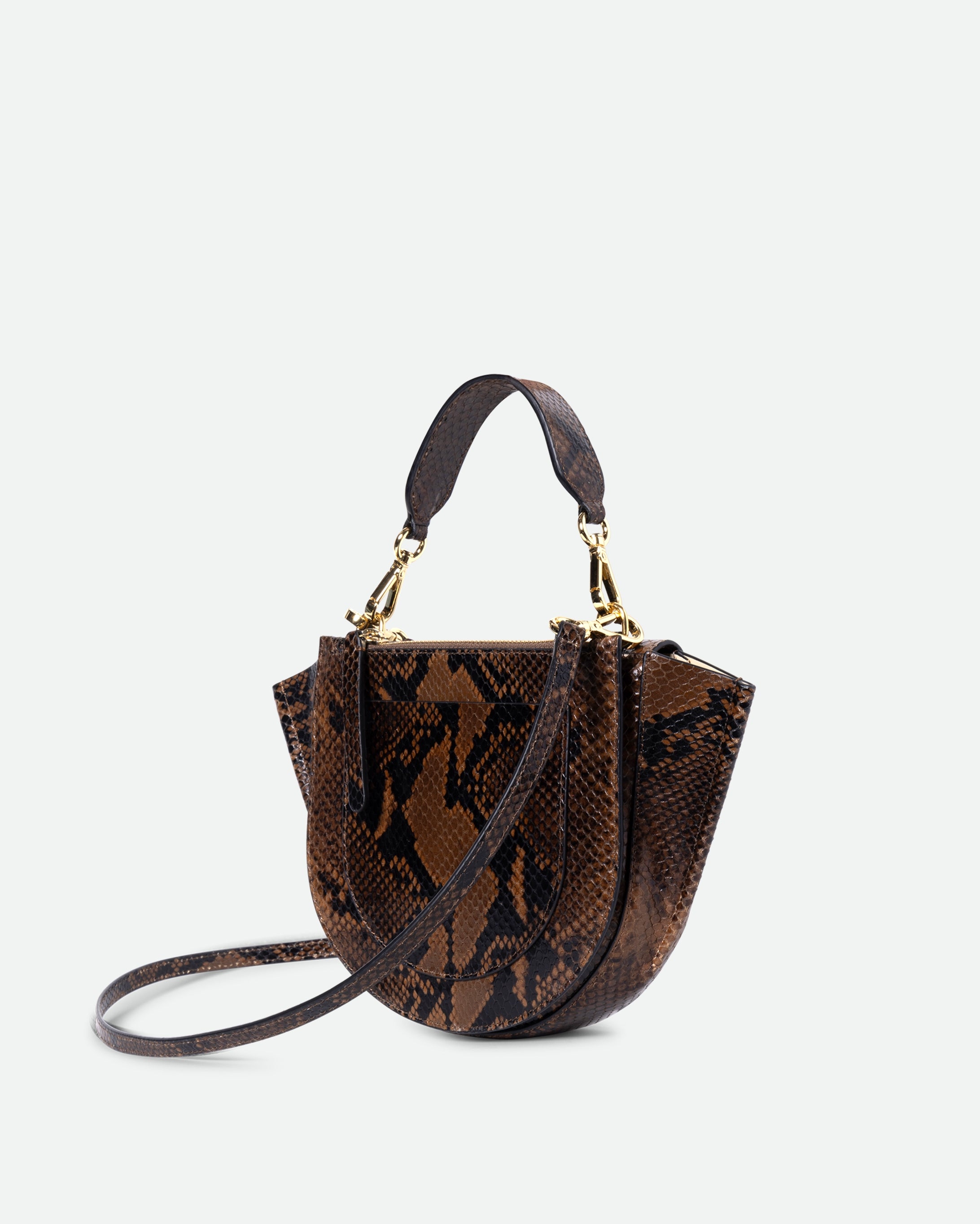 Hortensia Bag Mini - Brown Python
