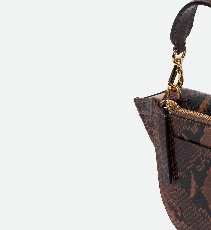 Hortensia Bag Mini - Brown Python