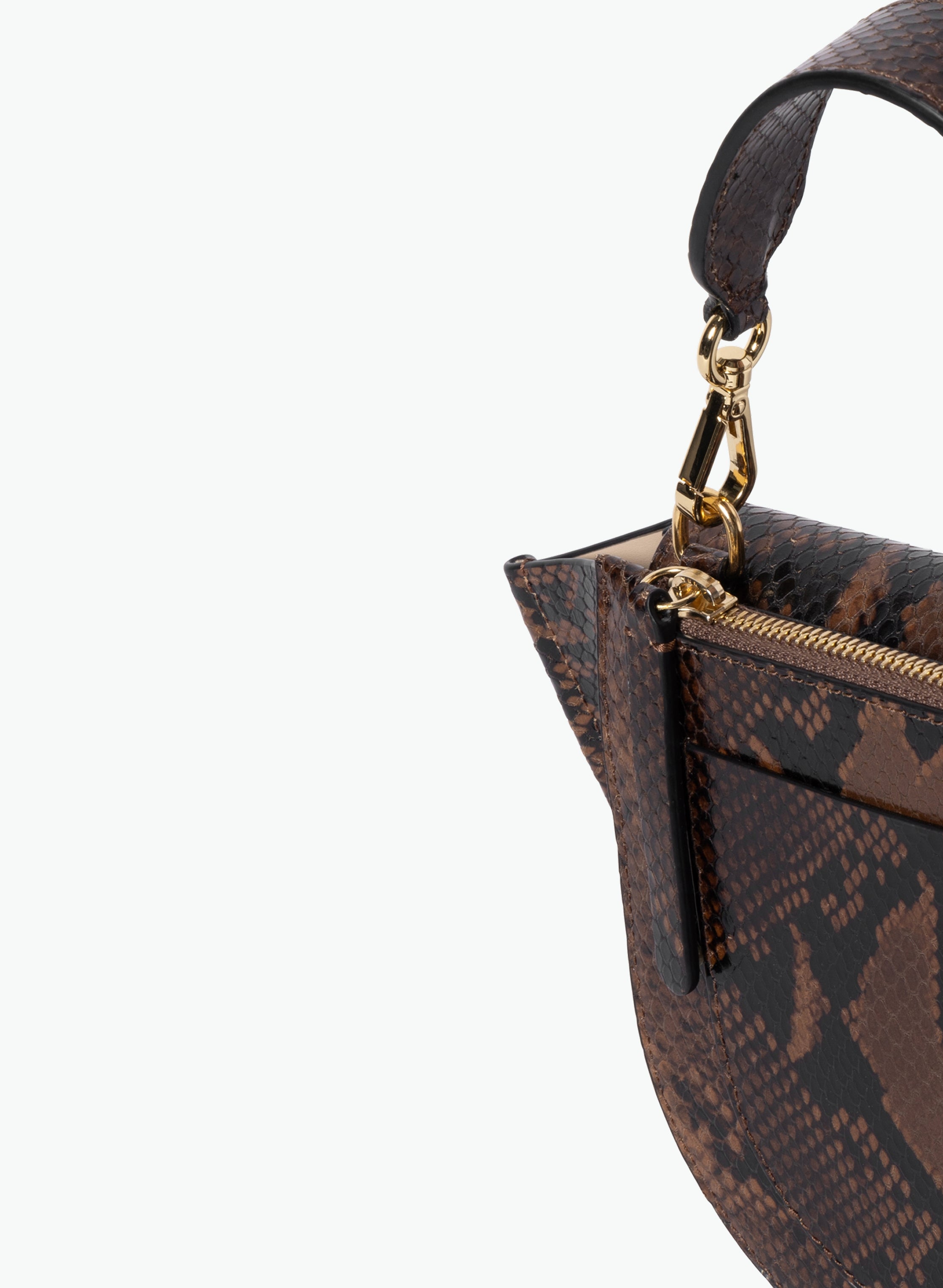 Hortensia Bag Mini - Brown Python