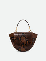 Hortensia Bag Mini - Brown Python