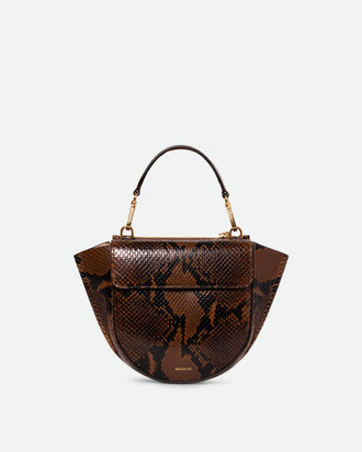 Hortensia Bag Mini - Brown Python
