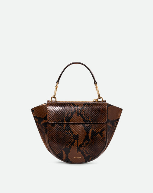 Hortensia Bag Mini - Brown Python