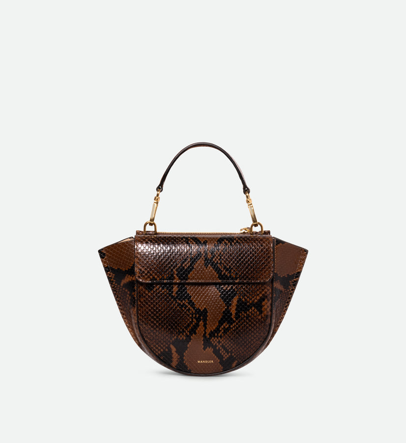 Hortensia Bag Mini - Brown Python