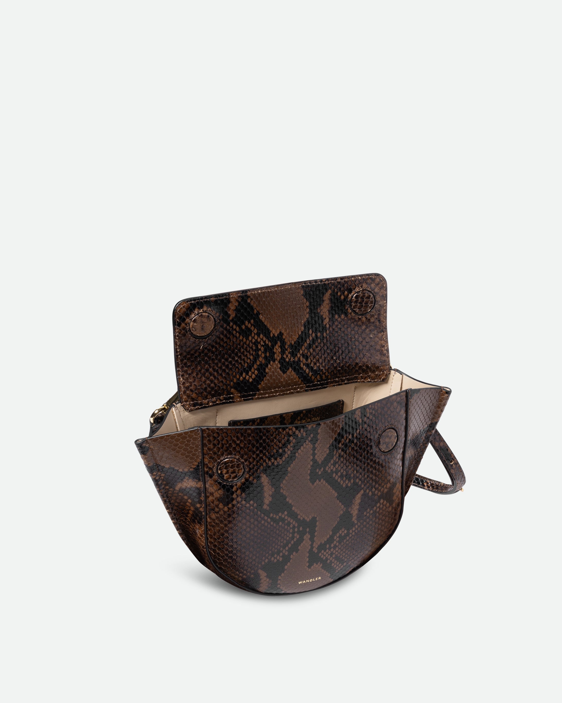Hortensia Bag Mini - Brown Python