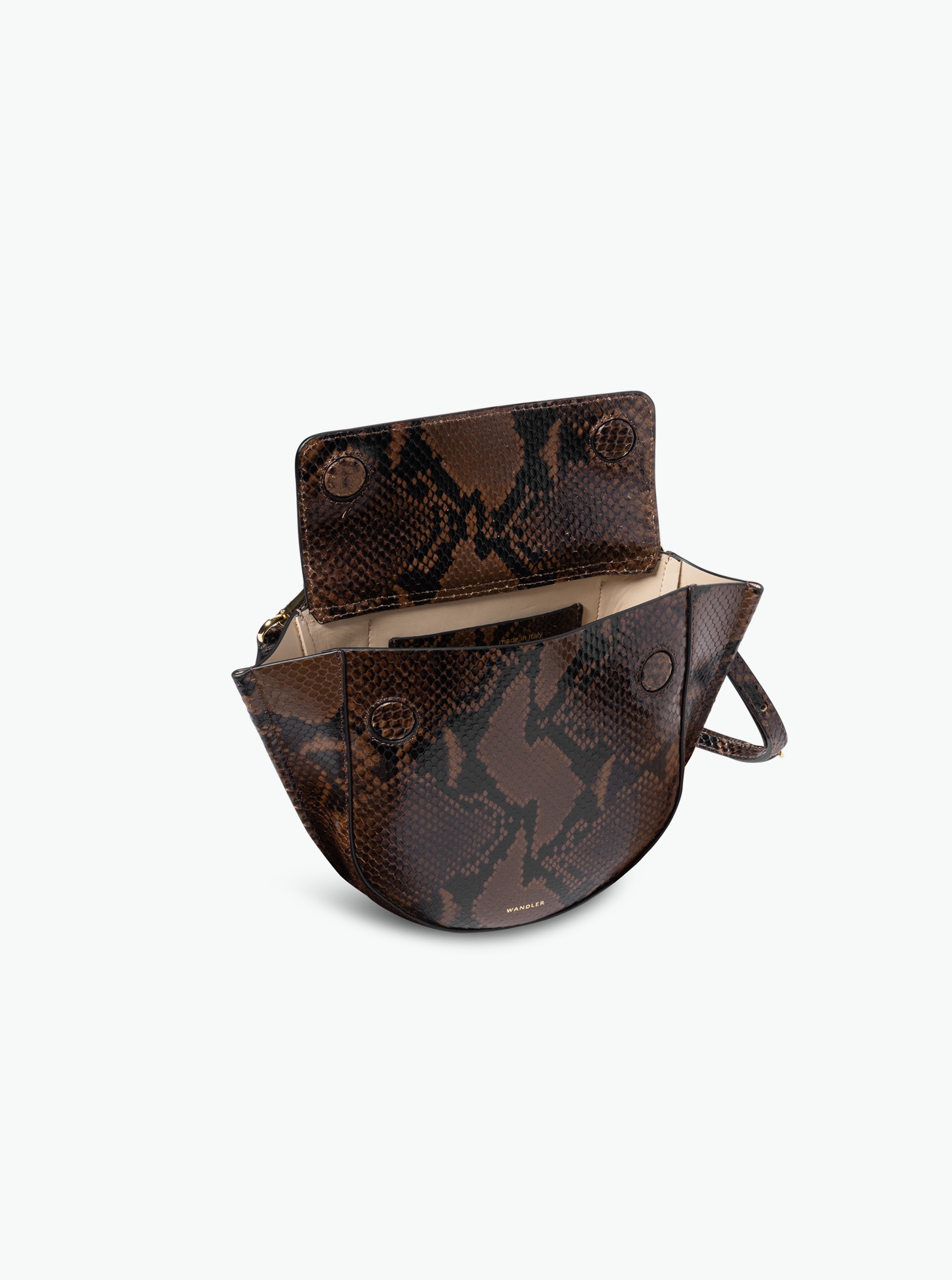 Hortensia Bag Mini - Brown Python