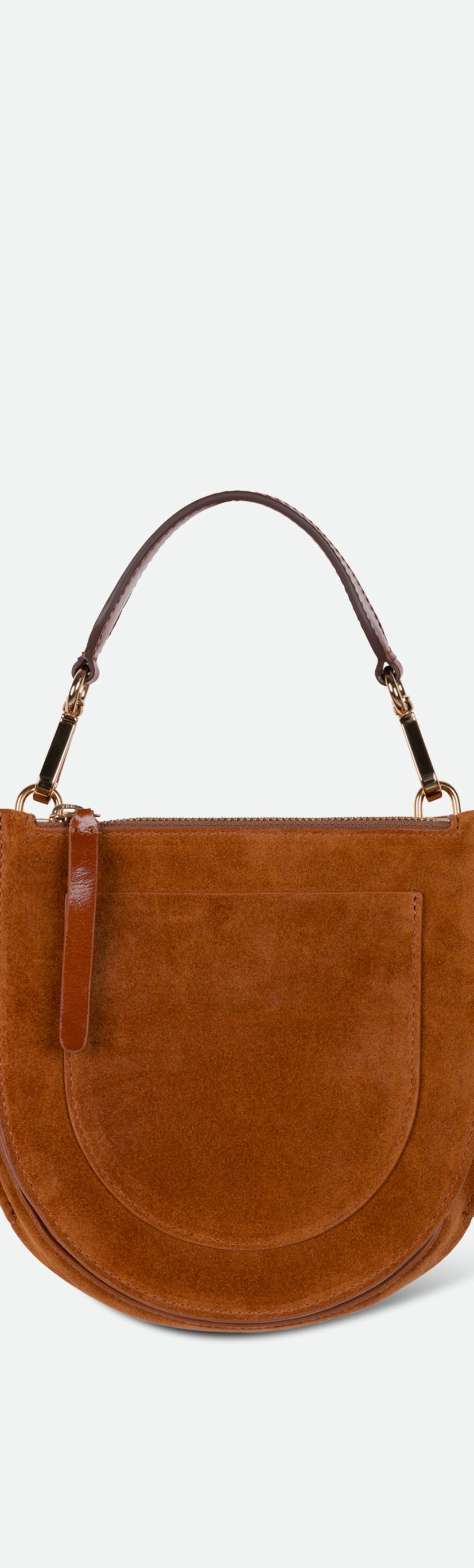 Hortensia Bag Mini - Cognac Suede