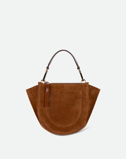 Hortensia Bag Mini - Cognac Suede