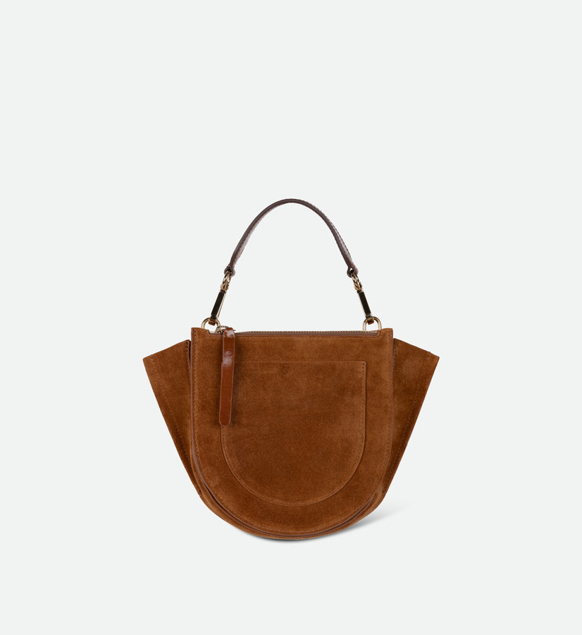 Hortensia Bag Mini - Cognac Suede