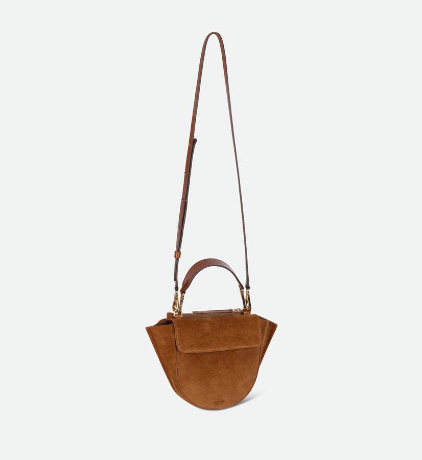 Hortensia Bag Mini - Cognac Suede
