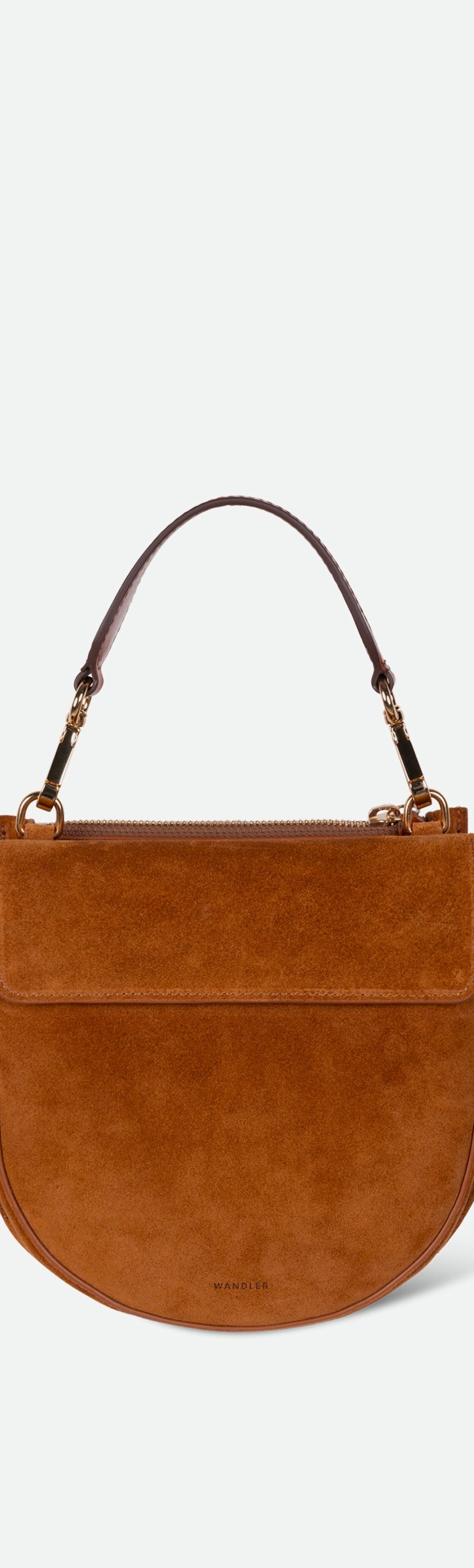 Hortensia Bag Mini - Cognac Suede