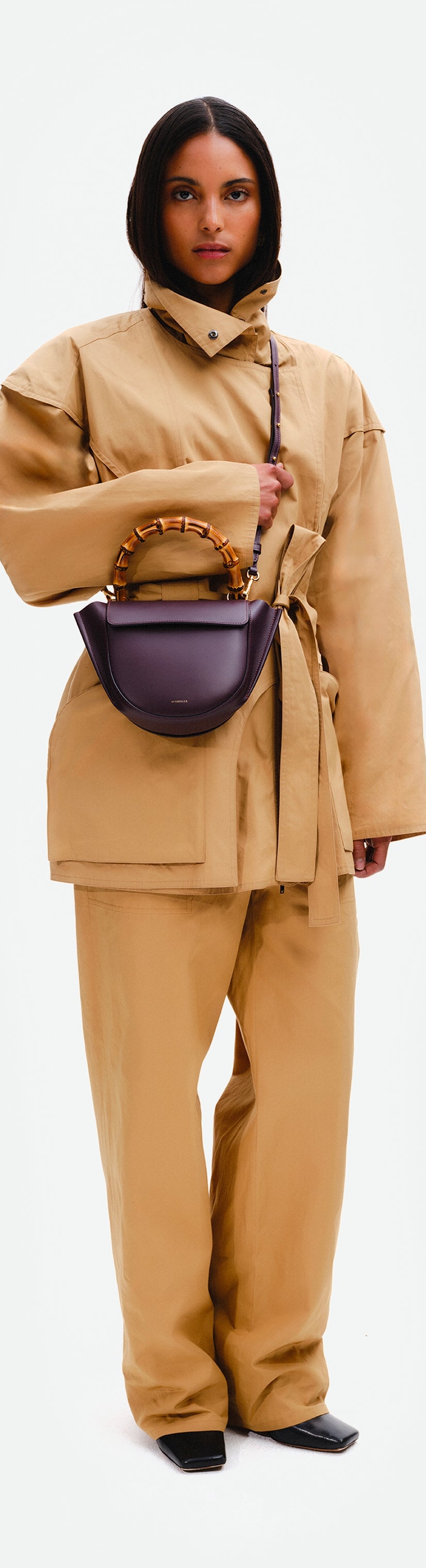 Hortensia Bag Mini - Grape / Bamboo