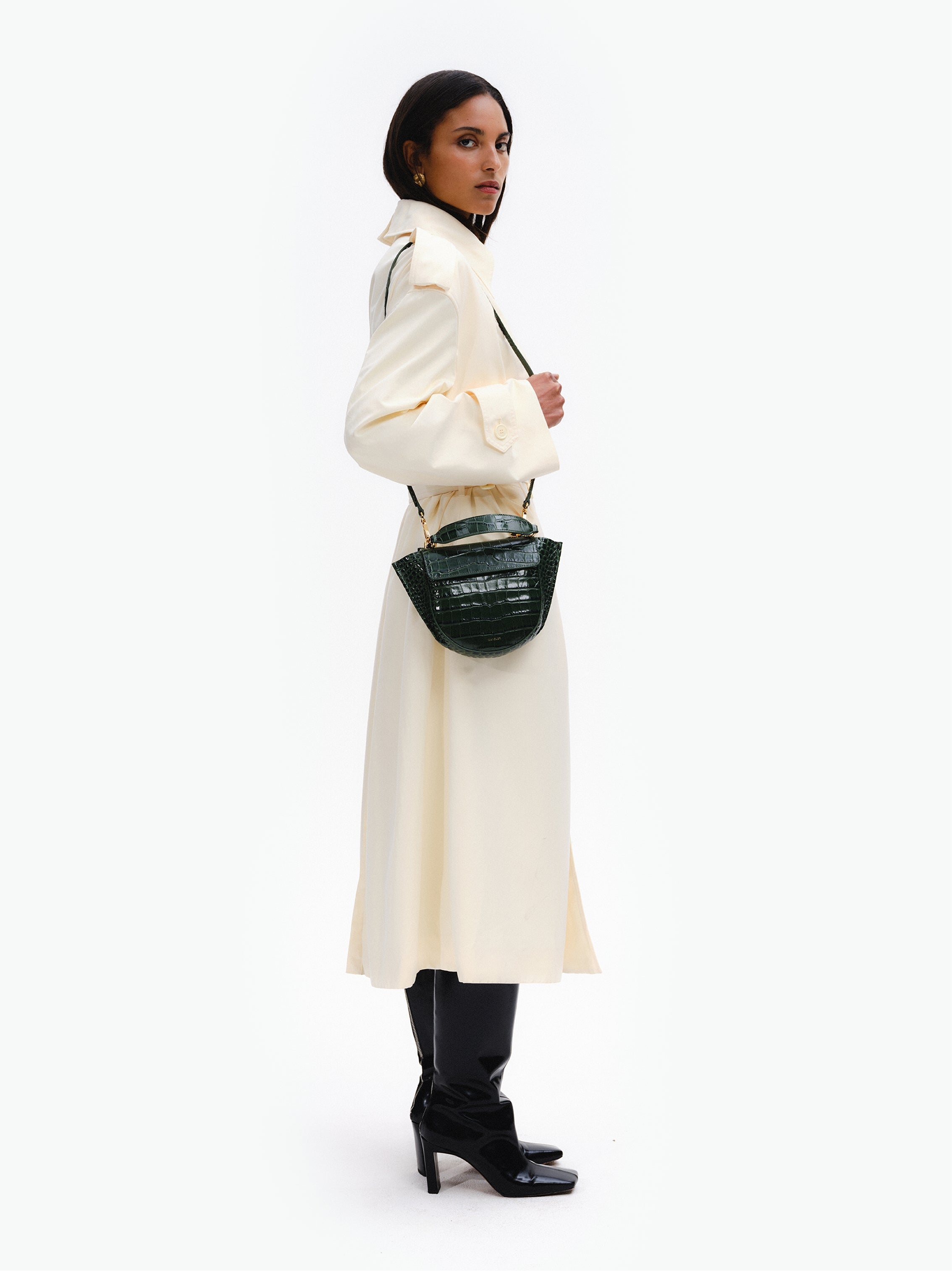 Hortensia Bag Mini - Olive Croco