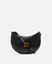 Wandler Kate Bag Big in the color Black, made from Italian calf leather with golden hardware and adjustable shoulder strap, front view.