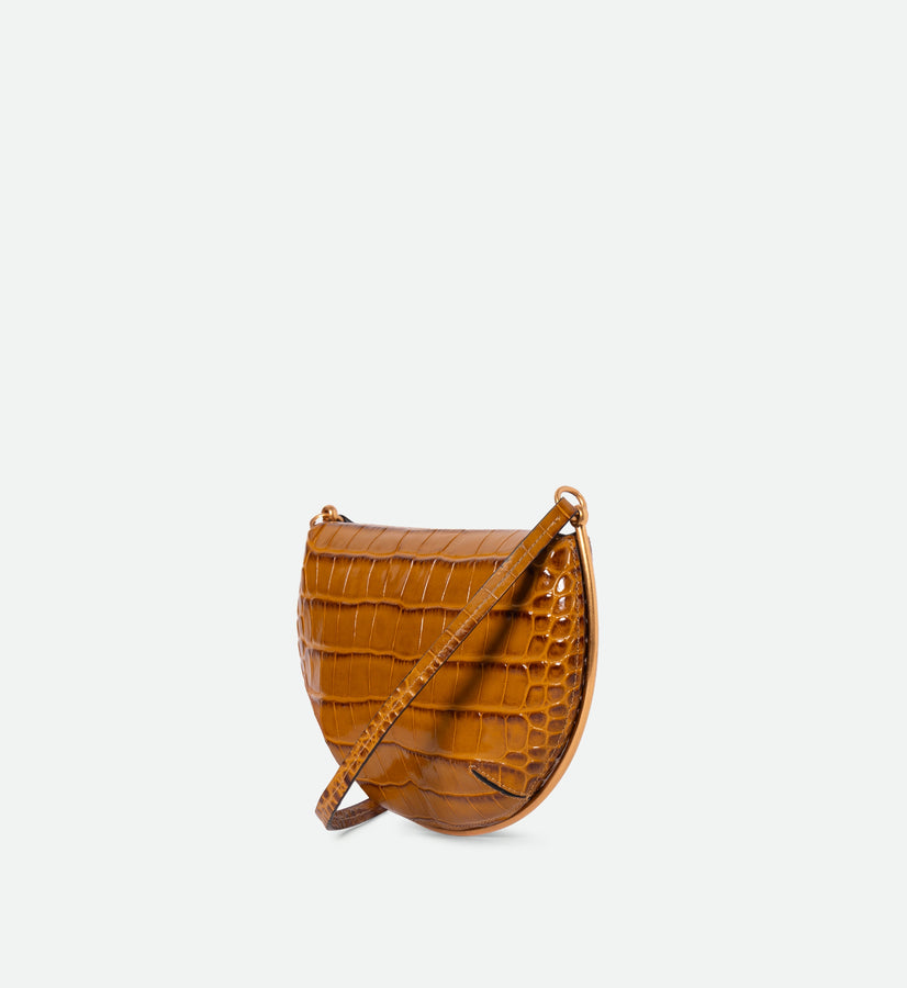 Kate Mini Crossbody - Saddle Croco