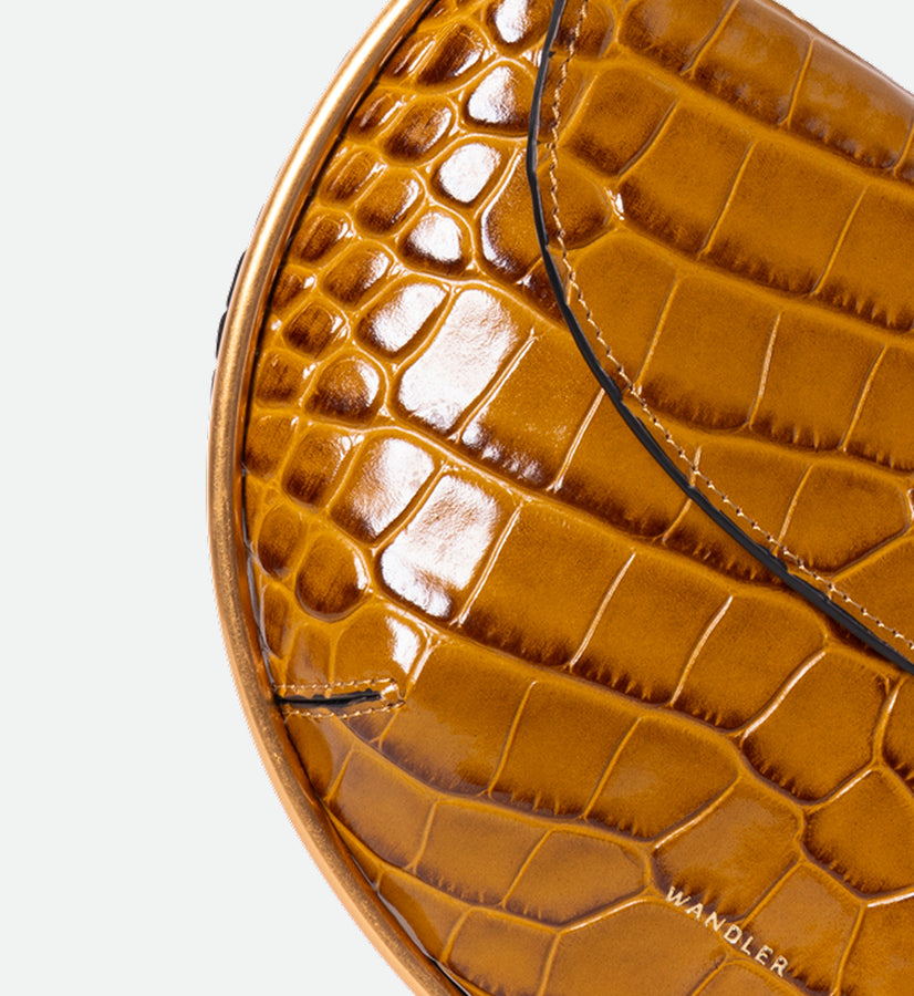 Kate Mini Crossbody - Saddle Croco