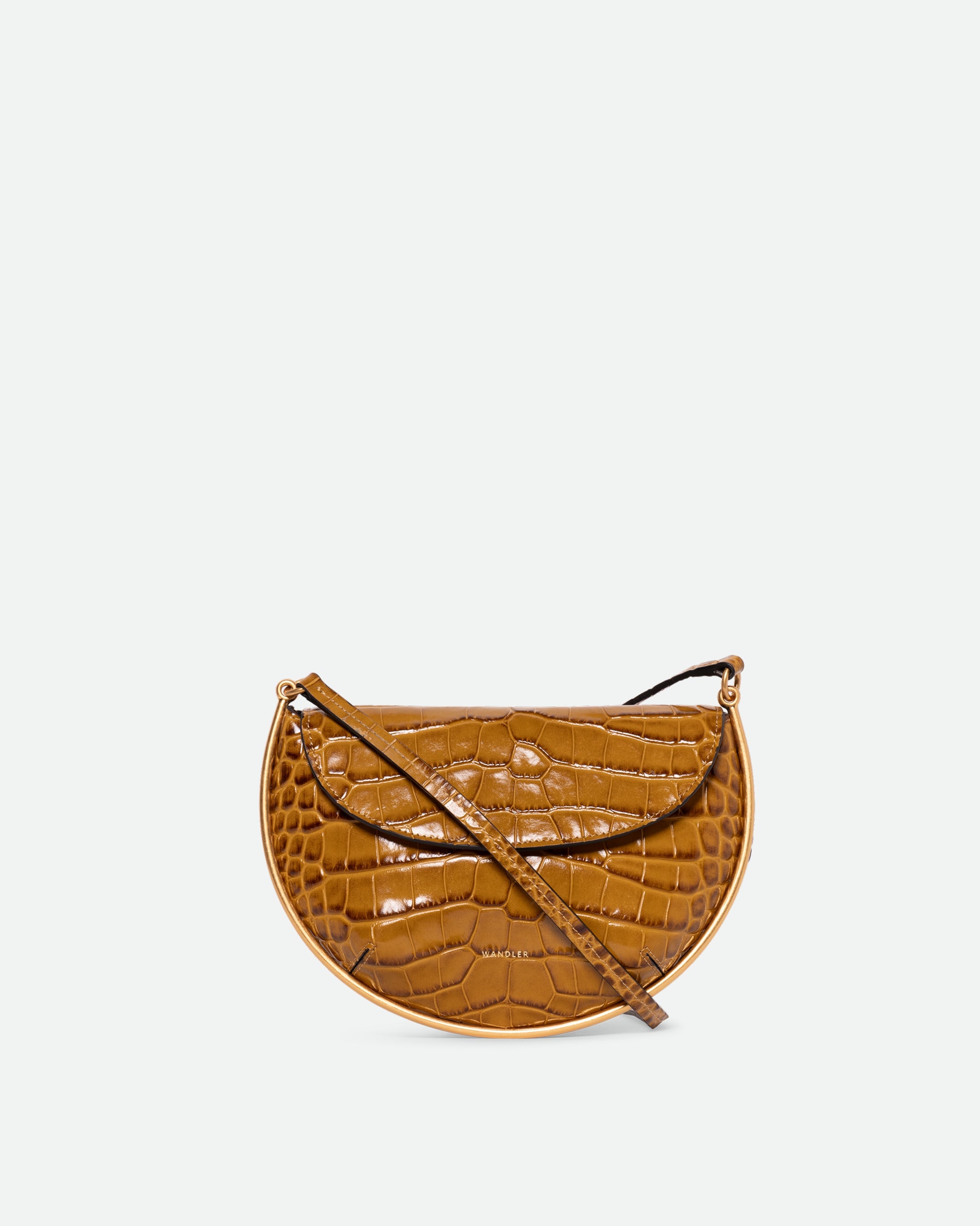 Kate Mini Crossbody - Saddle Croco