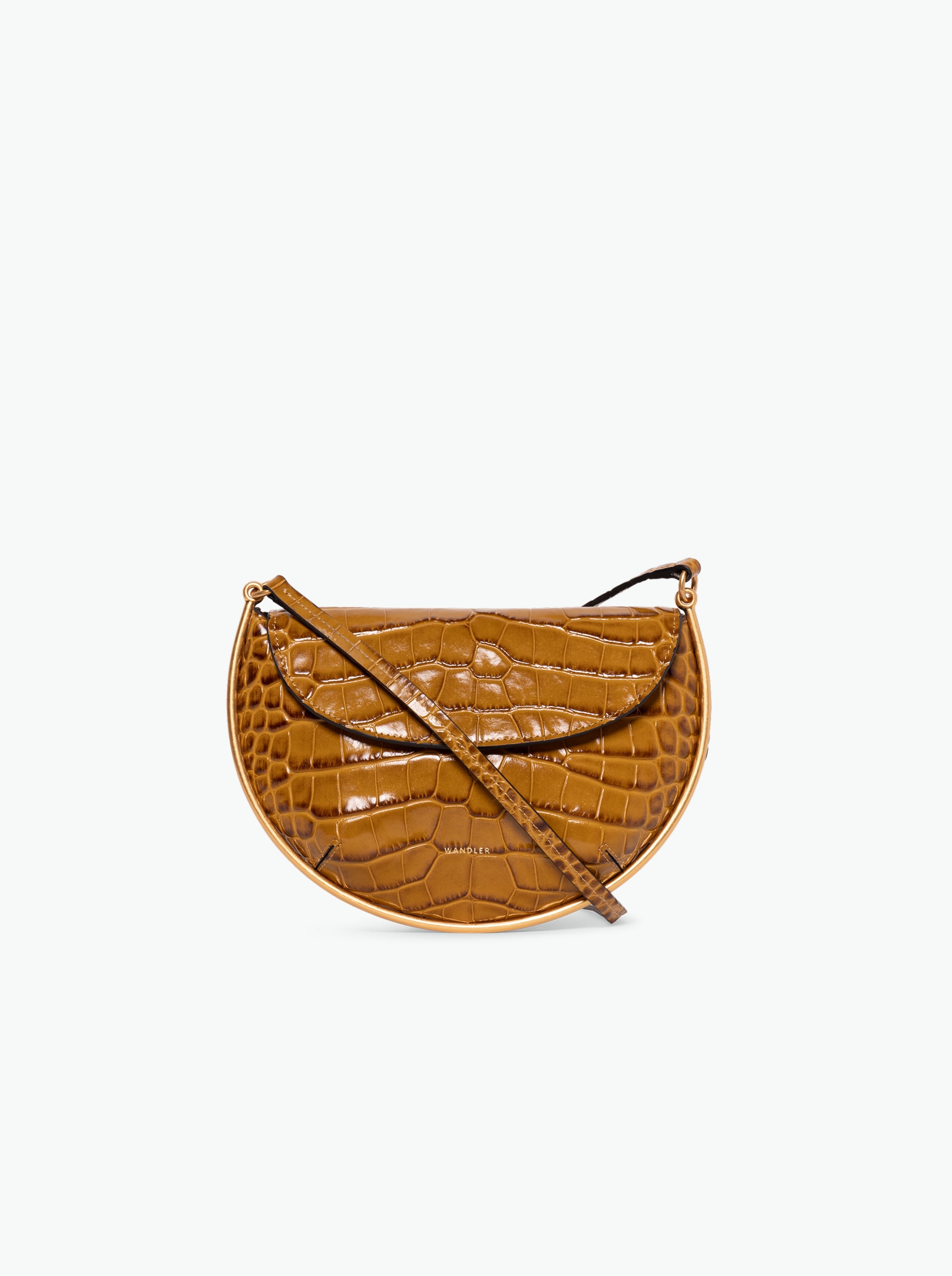 Kate Mini Crossbody - Saddle Croco