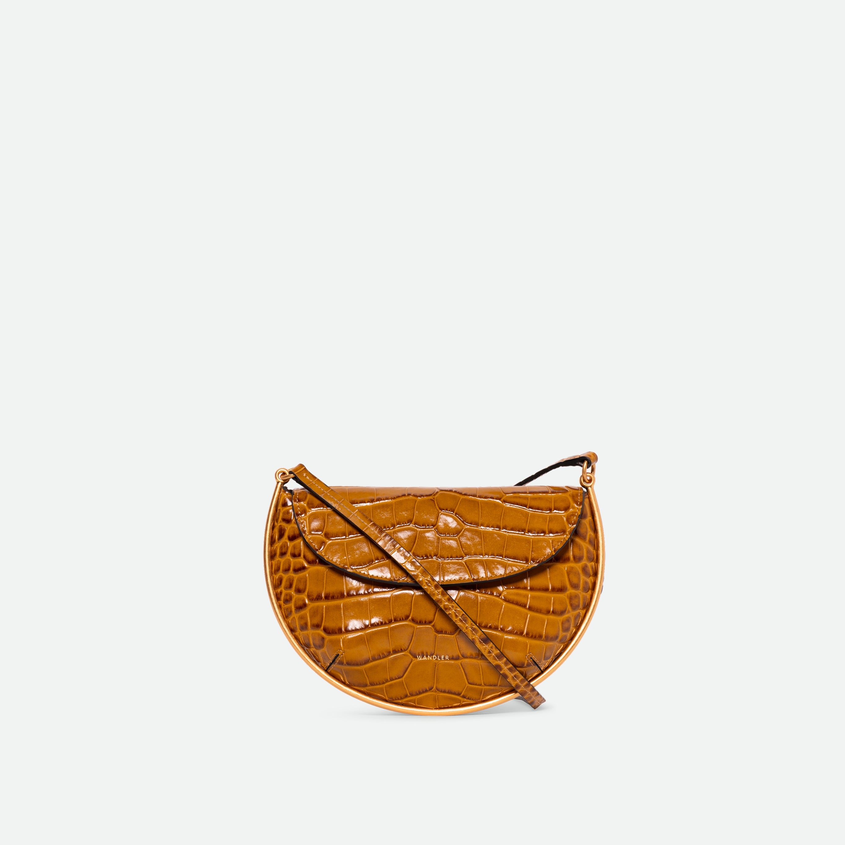 ケイティ Kate Mini Crossbody - Saddle Croco – Wandler.com