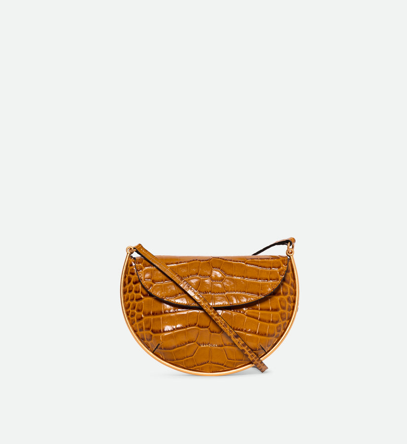 Kate Mini Crossbody - Saddle Croco