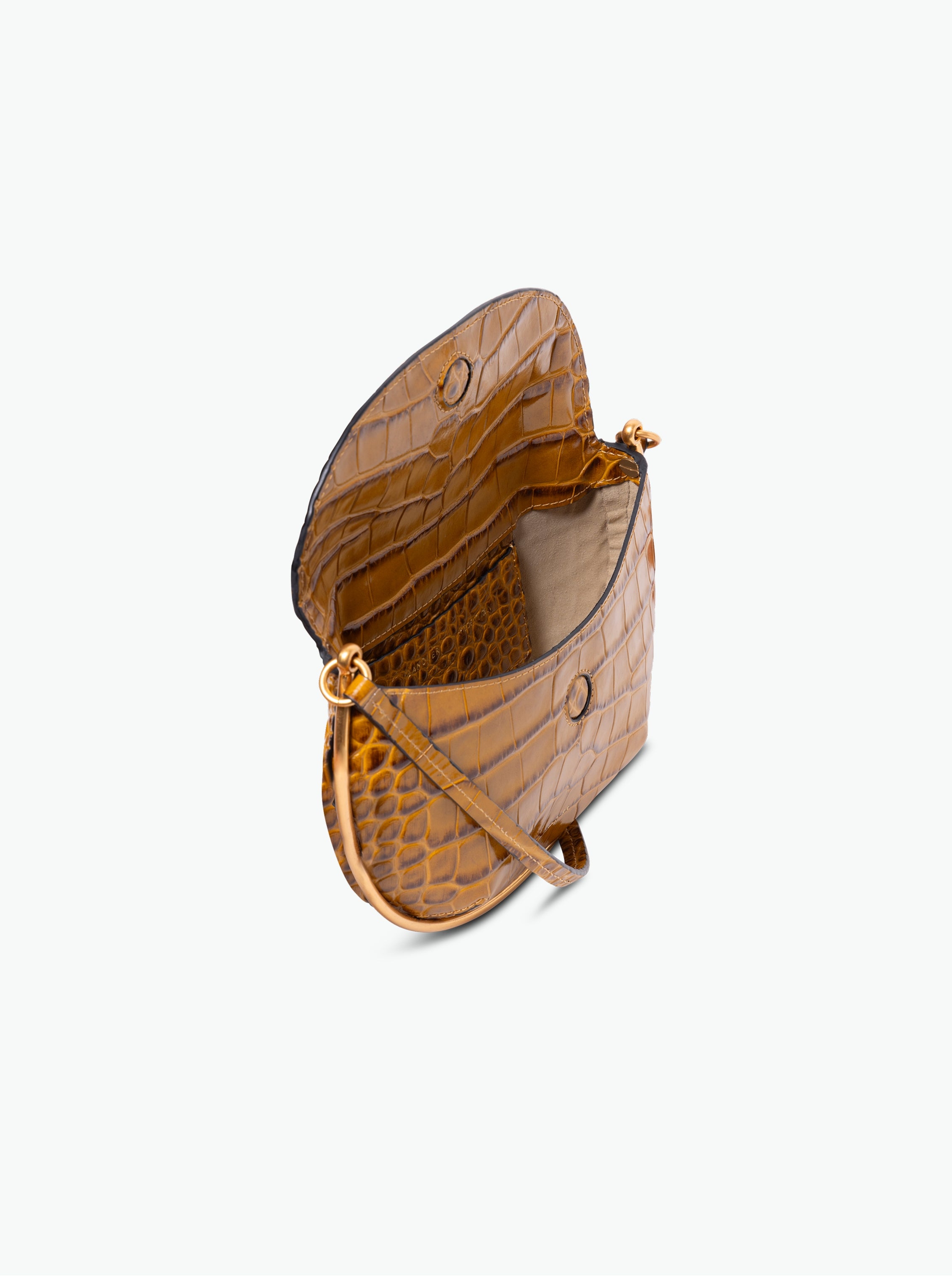 Kate Mini Crossbody - Saddle Croco